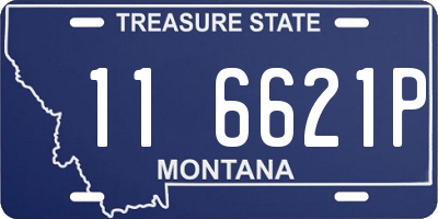 MT license plate 116621P