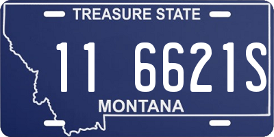 MT license plate 116621S