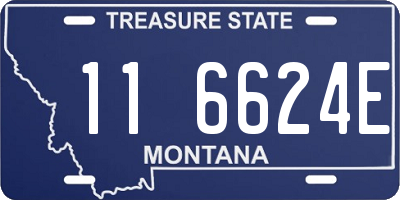 MT license plate 116624E