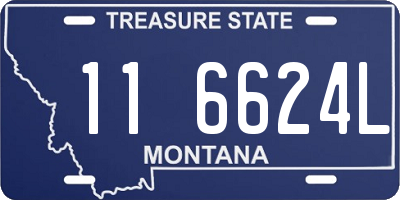 MT license plate 116624L
