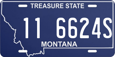 MT license plate 116624S