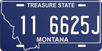 MT license plate 116625J