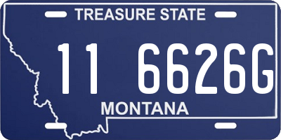 MT license plate 116626G