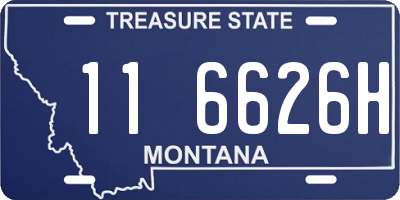 MT license plate 116626H