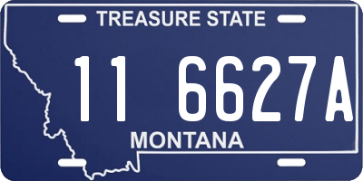 MT license plate 116627A
