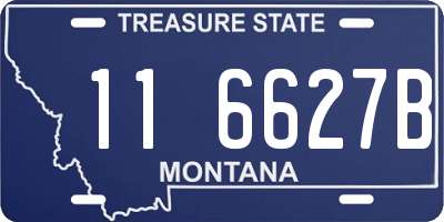 MT license plate 116627B
