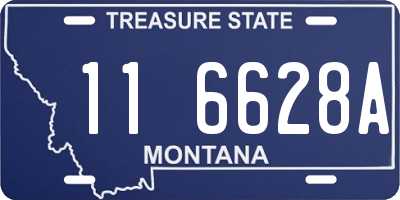 MT license plate 116628A