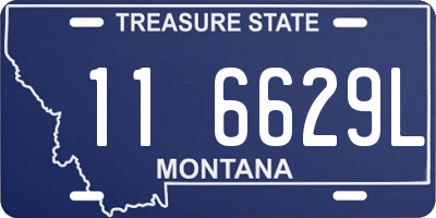 MT license plate 116629L