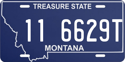 MT license plate 116629T