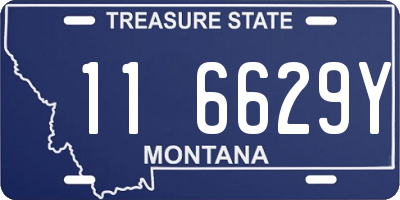MT license plate 116629Y