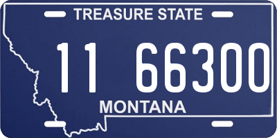 MT license plate 116630O