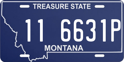 MT license plate 116631P