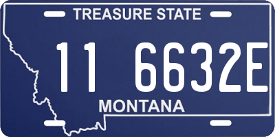 MT license plate 116632E
