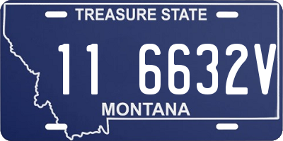 MT license plate 116632V