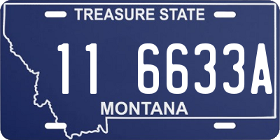 MT license plate 116633A