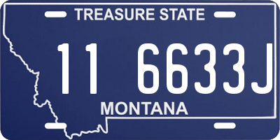 MT license plate 116633J