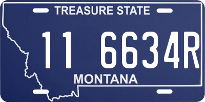 MT license plate 116634R
