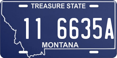 MT license plate 116635A