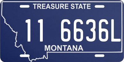 MT license plate 116636L