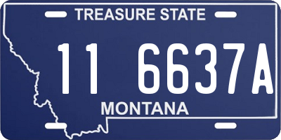 MT license plate 116637A