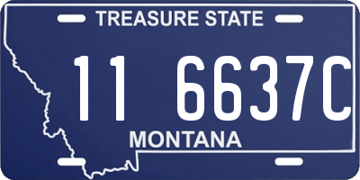 MT license plate 116637C