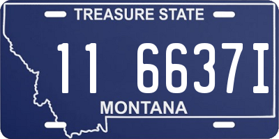 MT license plate 116637I