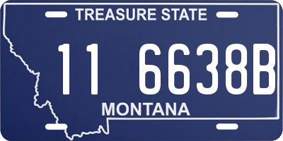 MT license plate 116638B
