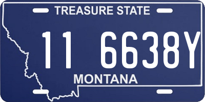 MT license plate 116638Y