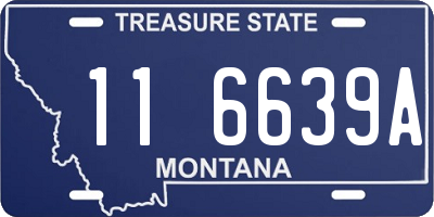 MT license plate 116639A