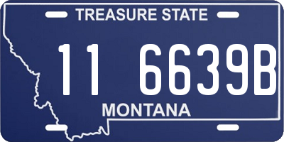 MT license plate 116639B