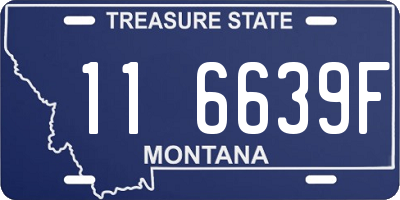 MT license plate 116639F