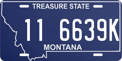 MT license plate 116639K