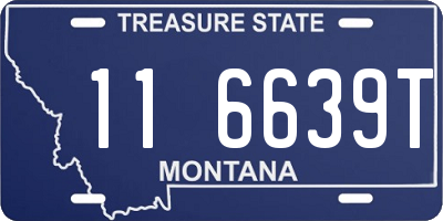MT license plate 116639T