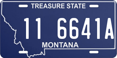 MT license plate 116641A