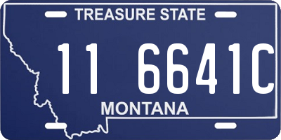 MT license plate 116641C