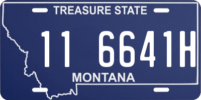 MT license plate 116641H