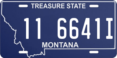 MT license plate 116641I