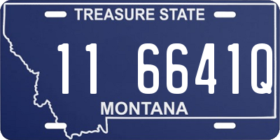 MT license plate 116641Q