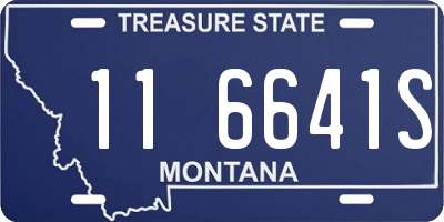 MT license plate 116641S