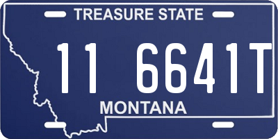 MT license plate 116641T