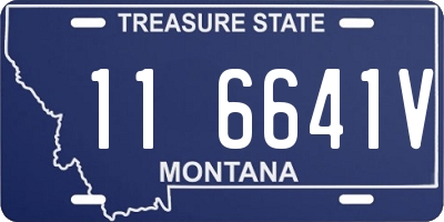 MT license plate 116641V