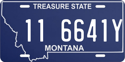 MT license plate 116641Y