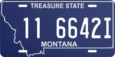 MT license plate 116642I