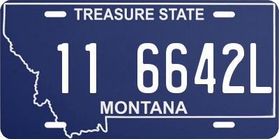 MT license plate 116642L