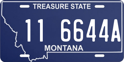 MT license plate 116644A