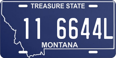 MT license plate 116644L