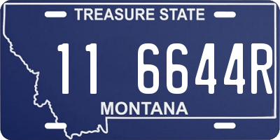 MT license plate 116644R