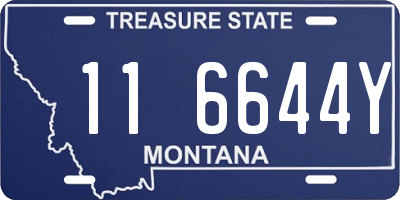 MT license plate 116644Y