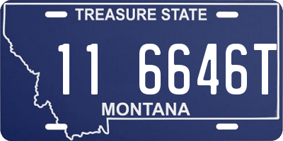 MT license plate 116646T