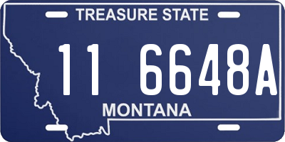 MT license plate 116648A